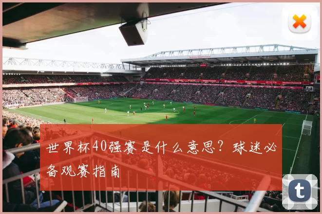 世界杯40强赛是什么意思?球迷必备观赛指南
